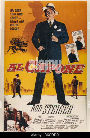 AL CAPONE -1959 POSTER Banque D'Images