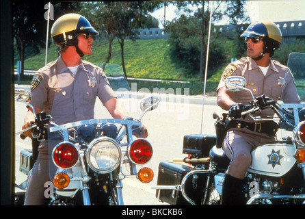 Plaquettes (TV) Larry Wilcox,ERIK ESTRADA CHIP 007 Banque D'Images