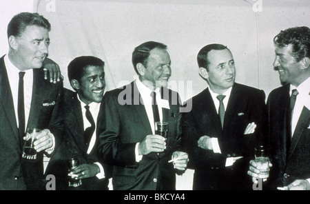 PORTRAIT DE FRANK SINATRA THE RAT PACK AVEC PETER LAWFORD, Sammy Davis Jr, Joey Bishop, DEAN MARTIN FKS 142 GN Banque D'Images