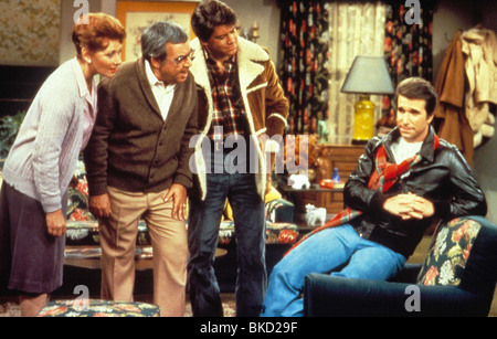 HAPPY DAYS (TV - 1974) MARION ROSS, Tom Bosley, ANSON WILLIAMS, HENRY WINKLER HPD 004 Banque D'Images