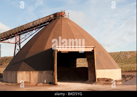 Bâtiment de stockage de la mine de sel de garder sec sel de roche Banque D'Images