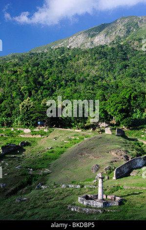 Ruines du palais Sans Souci, Milot, le nord d'Haïti Banque D'Images