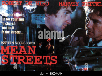 MEAN STREETS (1973) Robert De Niro, Harvey Keitel POSTER MNSR 001PC Banque D'Images