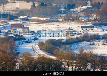 Auchinstarry Marina, Brewster, en hiver Banque D'Images