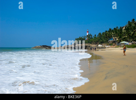 Rockholm Beach, Kovalam, Kerala, Inde Banque D'Images