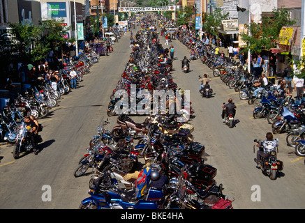 Sturgis Motorcycle Rally, Dakota du Sud, USA, années 1990, vintage Banque D'Images