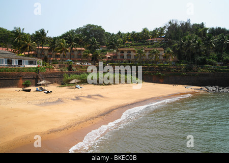 Fort Aguada l'intérieur de la paroi extérieure est une prison Banque D'Images