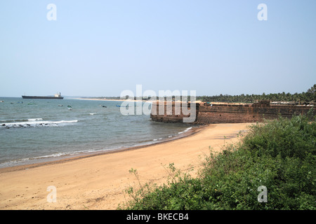 Fort Aguada l'intérieur de la paroi extérieure est une prison Banque D'Images