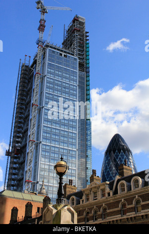 Tour Heron 110 Bishopsgate London's quartier principal des finances, la ville de Londres en Angleterre Banque D'Images