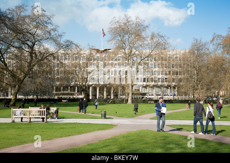 L'ambassade américaine à Londres, Grosvenor Square London W1 UK Banque D'Images