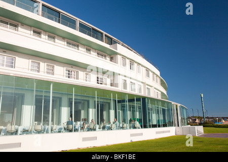 Le rajeunissement, art déco de l'hôtel Midland à Morecambe, Lancashire, Royaume-Uni. Banque D'Images