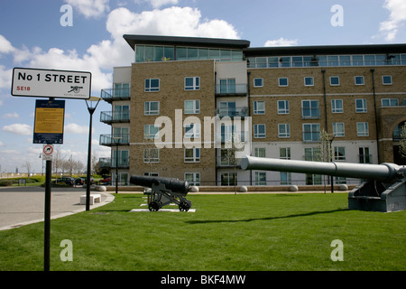 Les appartements de l'Arsenal Royal, Woolwich, au sud-est du site London, UK Banque D'Images