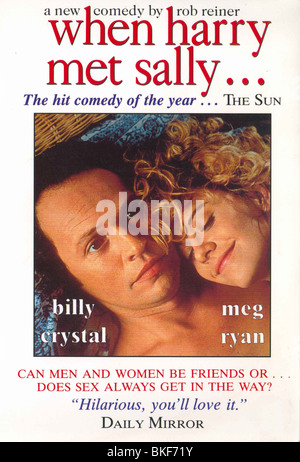 Quand Harry rencontre Sally (1989) POSTER WHS 8139 VS Banque D'Images