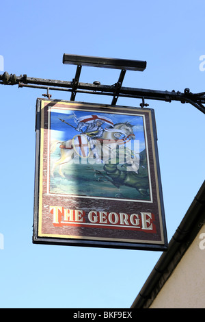 Le george enseigne de pub nommé d'après st. george saint patron de l'angleterre Banque D'Images