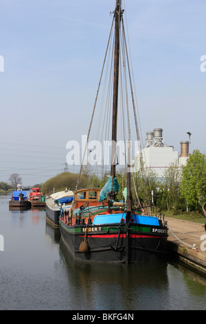 Lincolnshire keadby Stainforth et Keadby Canal. england uk go Banque D'Images