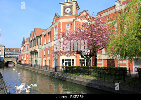 Le centre-ville de Lincoln lincolnshire england uk go Banque D'Images