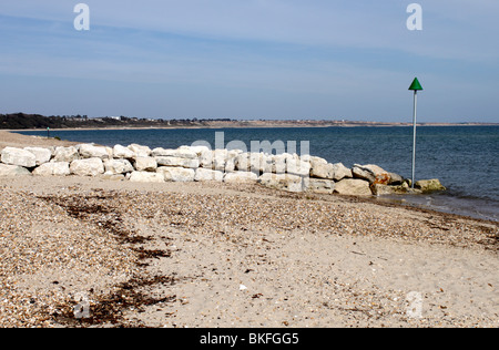 Plage Avon Christchurch Dorset Banque D'Images