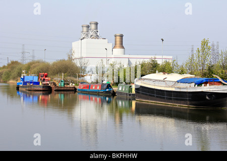 Keadby Power Station keadby lincolnshire Stainforth et Keadby Canal. england uk go Banque D'Images