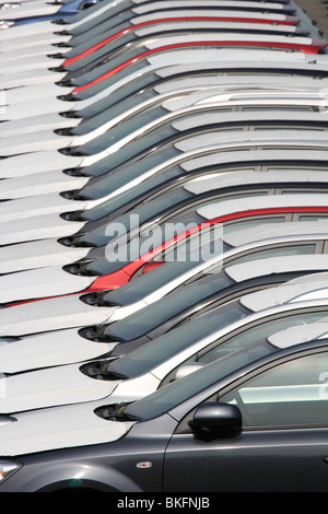 Voitures Kia docks d'Immingham humberside angleterre uk go Banque D'Images