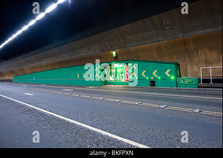 Birkenhead Mersey Tunnel Queensway Liverpool Royaume-uni Sortie de secours Banque D'Images