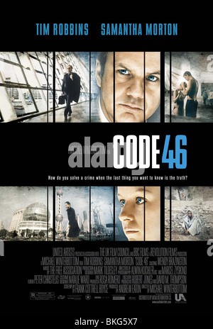 CODE 46 (code 2003) QUARANTE-SIX (ALT) CODE 001 DE L'affiche-poster Banque D'Images