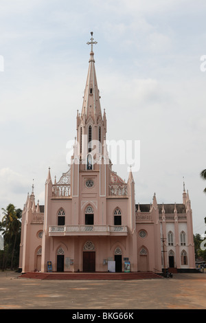 Lourde palli,une église dans le district de thrissur, Kerala, Inde Banque D'Images