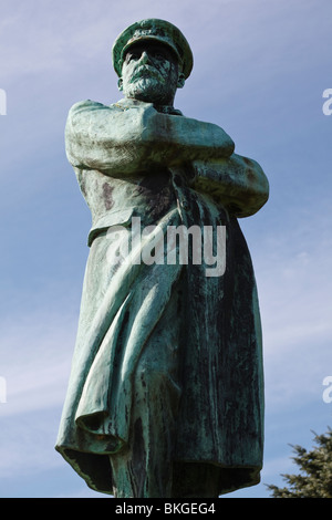 Statue de le capitaine Edward John Smith (capitaine du Titanic), Beacon Park, Lichfield. Banque D'Images