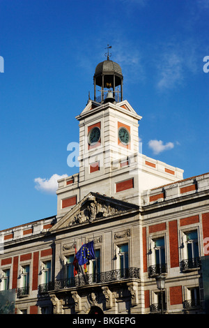 Casa de Correos, La Puerta del Sol, Mardrid, Espagne Banque D'Images