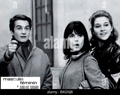 Masculin-féminin (1966) JEAN-PIERRE LEAUD, CHANTAL GOYA P 003 MCFM Banque D'Images