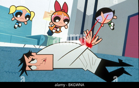 Les Powerpuff Girls : LE FILM (2002) PWPG 001 animée Banque D'Images