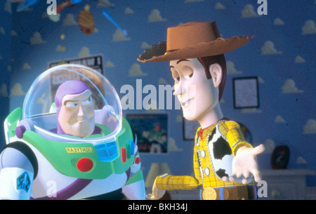 TOY STORY (1995), WOODY BUZZ L'ÉCLAIR D'ANIMATION TYSY 007 H Banque D'Images