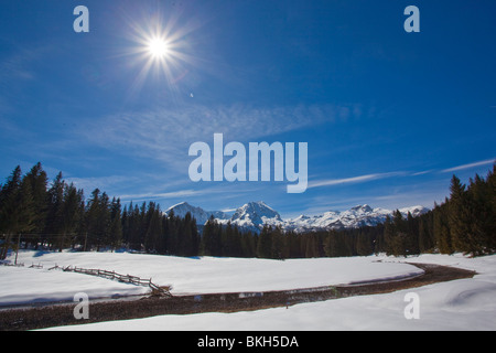 Parc national de Durmitor, hiver, neige, Monténégro Banque D'Images