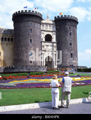 Entrée de l'arche triomphale, Castel Nuovo, Naples (Naples), région de Campanie, Italie Banque D'Images