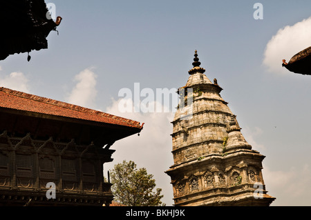 La vieille ville de Bhaktapur au Népal. Banque D'Images