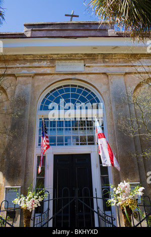 Saint Stephen's Episcopal Church, vers 1836, Anson Street, Charleston, Caroline du Sud Banque D'Images