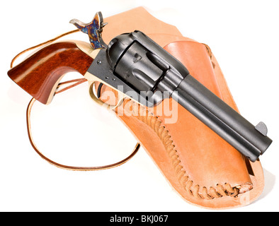 Revolver Colt 45 pistolets de cow-boy, Banque D'Images