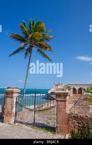 L'entrée de Fort Geronimo à San Juan, Porto Rico, Antilles. Banque D'Images