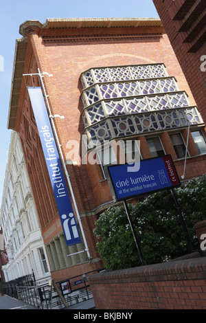 Une partie du quartier français à South Kensington, Institut Francais, Cine Lumiere et fermer par Lycee Francais. Banque D'Images