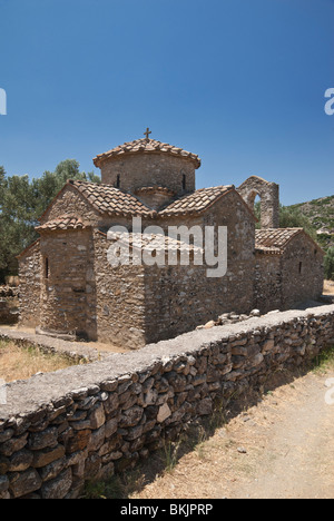 Diasoritis Saint-georges église Byzantine, Chalki, l'île de Naxos, Grèce Banque D'Images