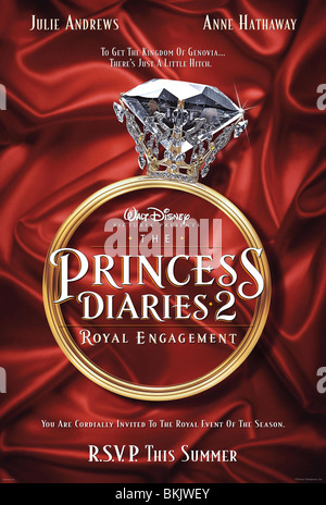 Le PRINCESS DIARIES 2 : ROYAL ENGAGEMENT (2004) POSTER PD2 001-POST2 Banque D'Images