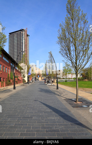 Howard Street, partie de la City Campus, Sheffield Hallam University, Sheffield, South Yorkshire, Angleterre, Royaume-Uni. Banque D'Images