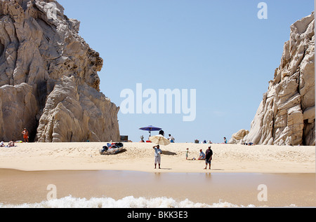 De belles plages et de formations rocheuses à Cabo St Lucas, Mexique Banque D'Images