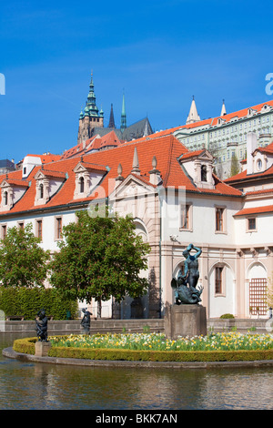 Prague, République tchèque - le jardin Wallenstein baroque à Mala Strana Banque D'Images