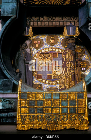 L'horloge Anker, Ankeruhr, art nouveau, n°10/11, Hoher Markt, Hoher Square, Vienne, Vienne, l'état de l'État de Vienne, Autriche, Europe Banque D'Images