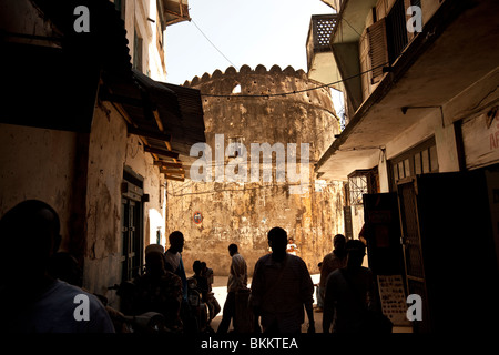 Vieux Fort portugais - Stonetown, Zanzibar, Tanzanie. Banque D'Images