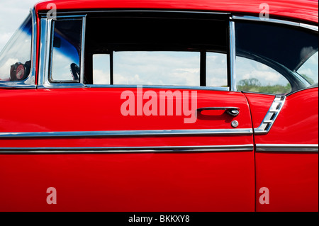 1956, Chevrolet Bel Air. Chevy. Voiture américaine classique. Abstract Banque D'Images