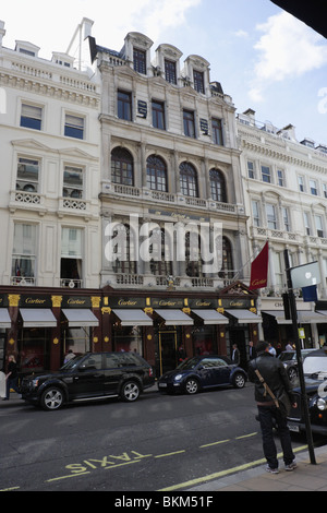 Cartier's flagship store à New Bond Street, Londres. Banque D'Images