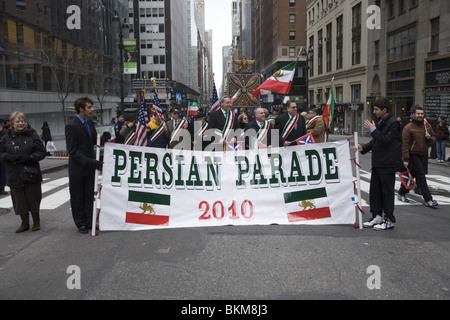 Le Persan (annuel) défilé iranien sur Madison Avenue à New York. Banque D'Images