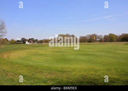 Le premier trou à Wimbledon Common London Scottish Golf Club, Londres SW19 England UK Banque D'Images