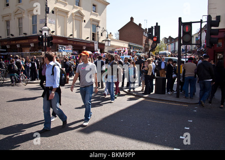 Marché de Portobello Road, Londres, Angleterre. Banque D'Images